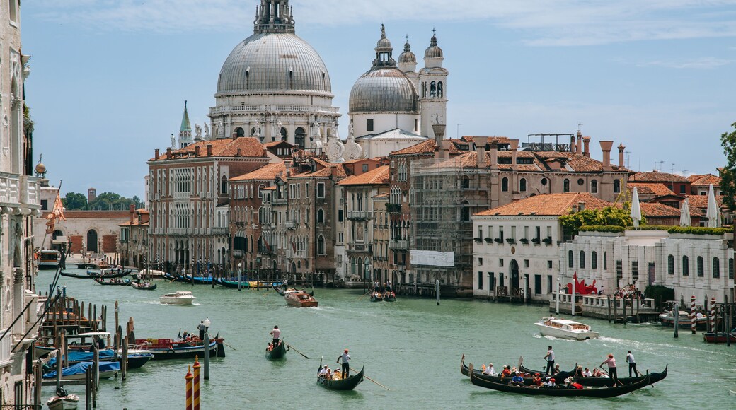 Teatro La Fenice featuring a city, kayaking or canoeing and a river or creek
