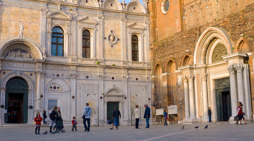 Chiesa Santa Maria dei Miracoli showing a church or cathedral, a city and a square or plaza