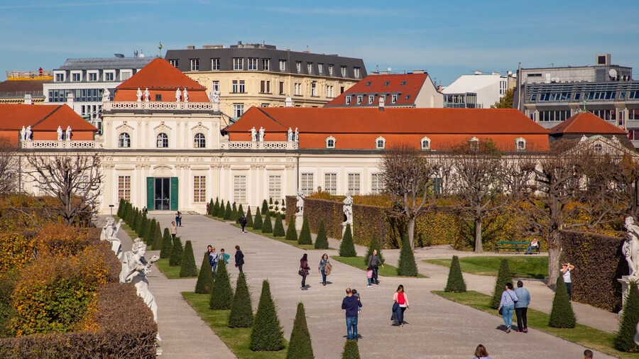 Belvedere which includes landscape views, a garden and heritage architecture
