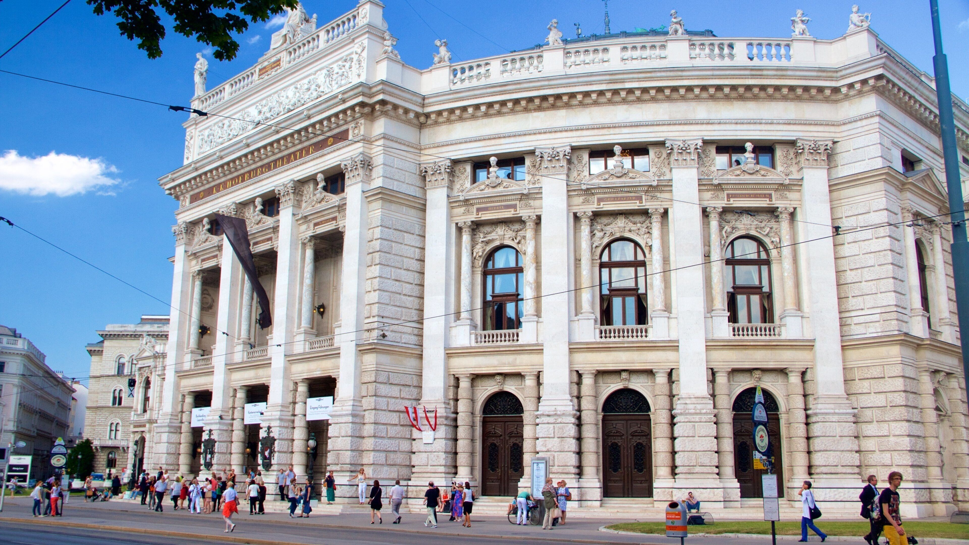 Burgtheater featuring cbd, a city and heritage elements