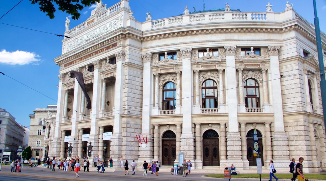 Burgtheater featuring cbd, a city and heritage elements