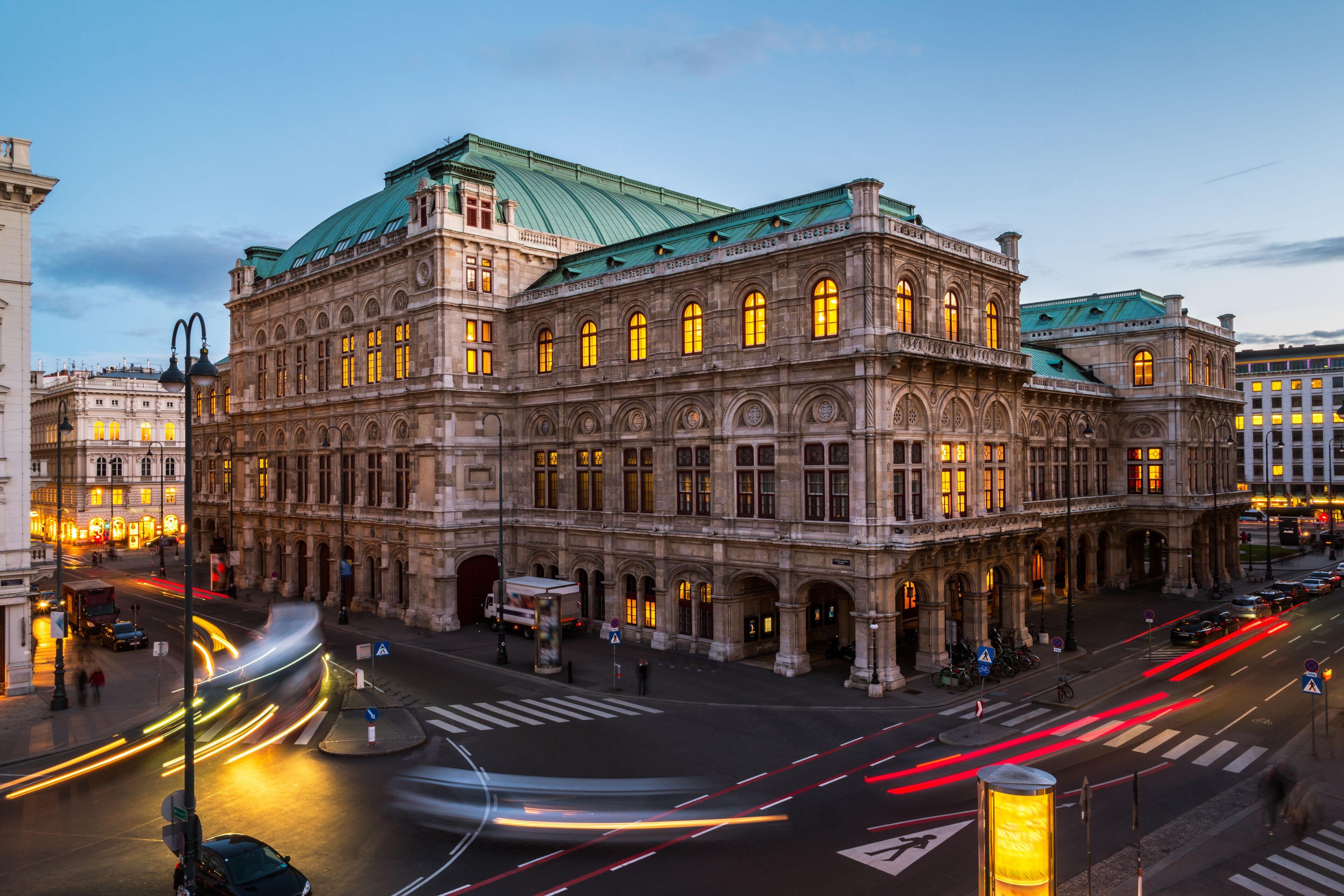 Vienna State Opera at night