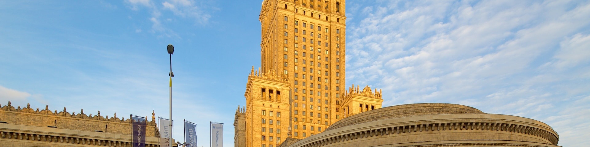 Palace of Culture and Science showing heritage architecture and heritage elements