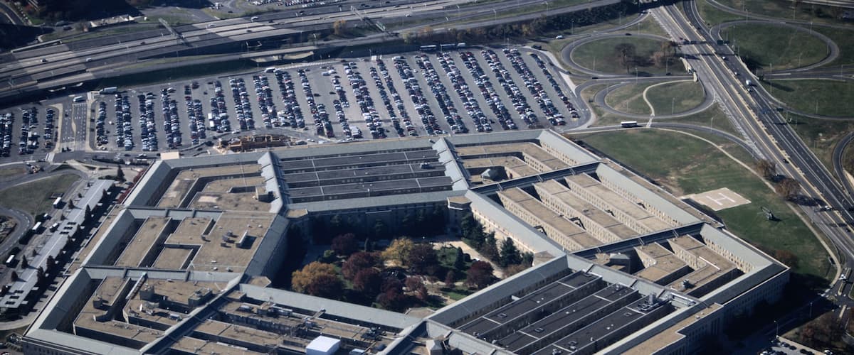 Aerial View of the Pentagon in Virginia