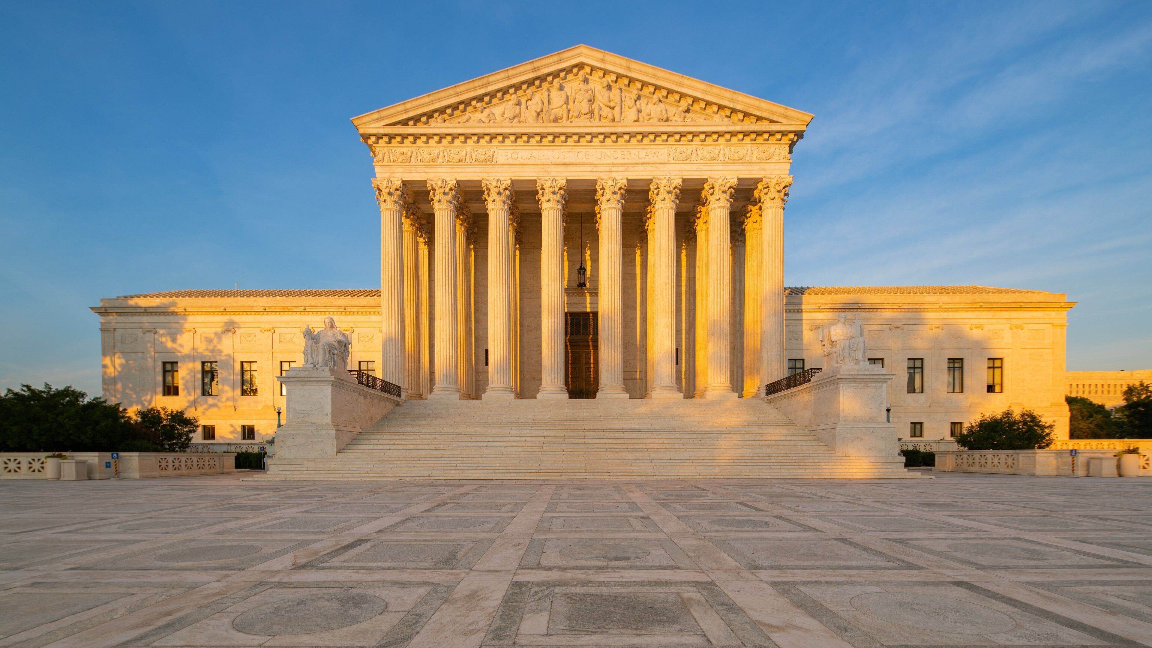 Supreme Court of the United States featuring heritage architecture, a square or plaza and an administrative buidling