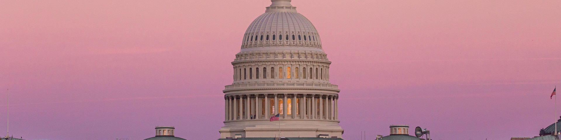 United States Capitol which includes heritage architecture, an administrative buidling and a sunset