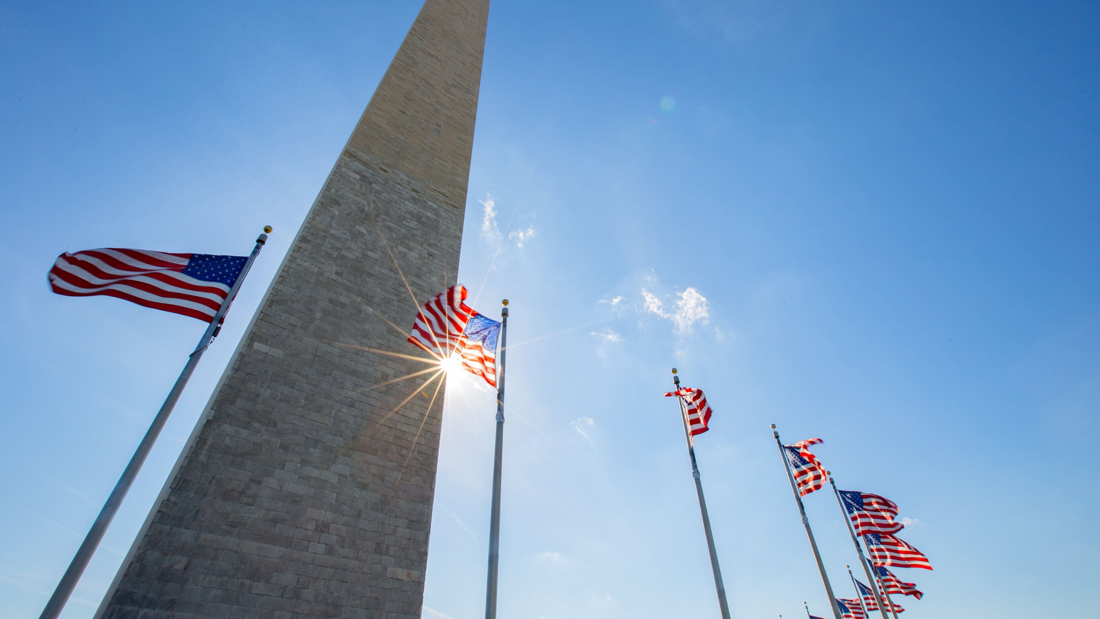 Washington Monument featuring a monument and a sunset