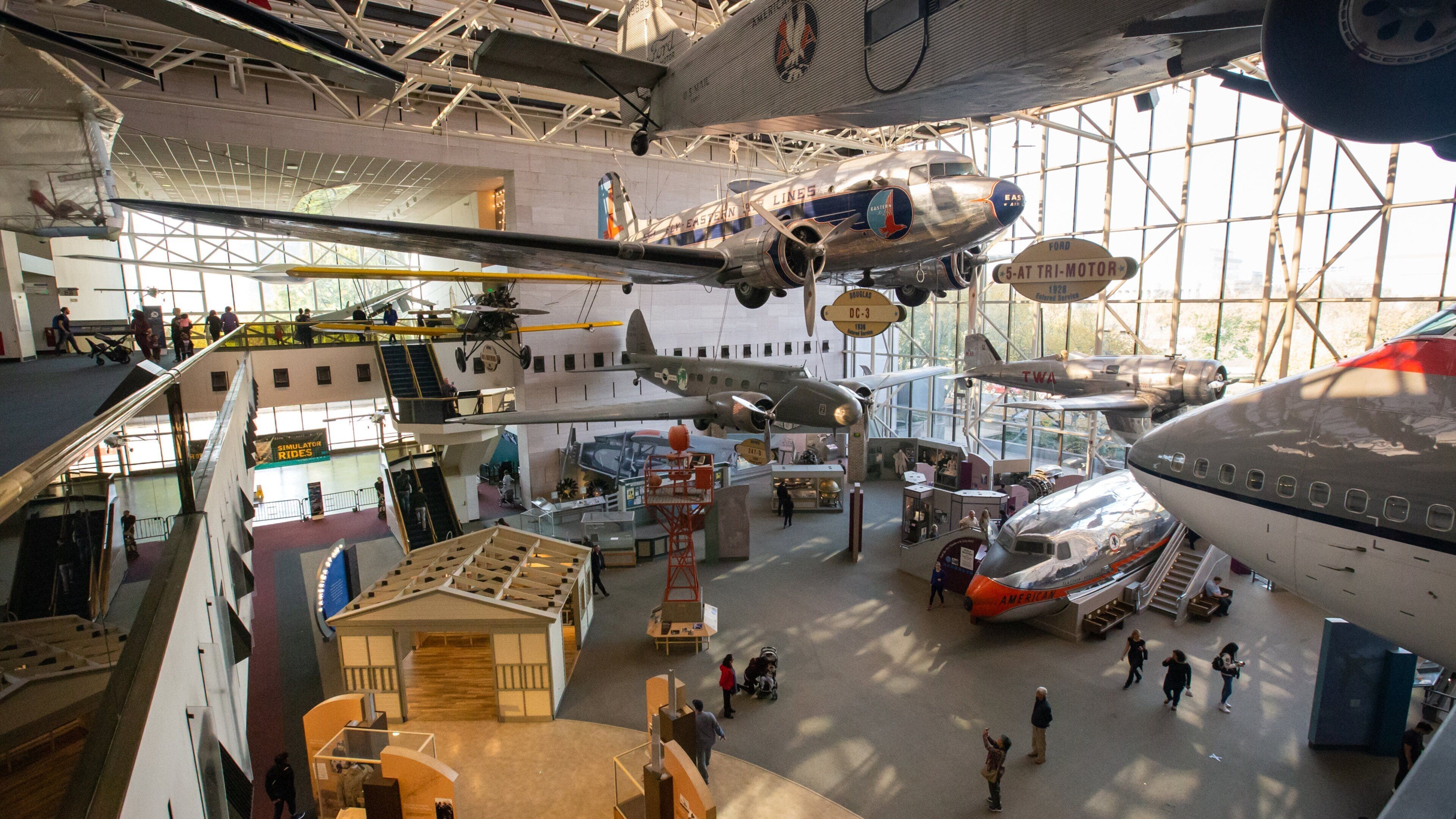 National Air and Space Museum which includes interior views