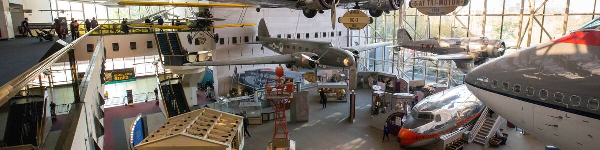National Air and Space Museum which includes interior views
