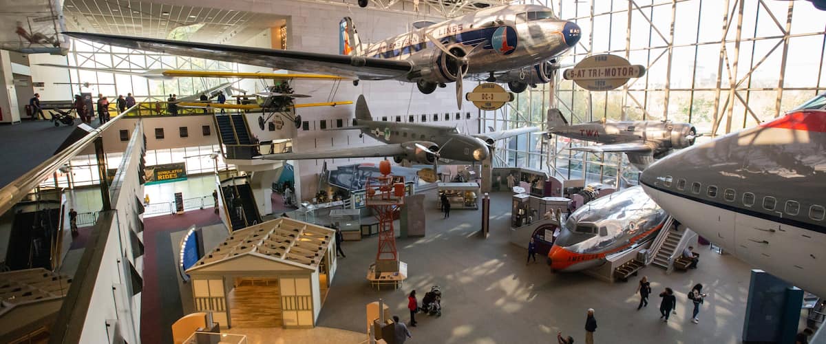 National Air and Space Museum which includes interior views
