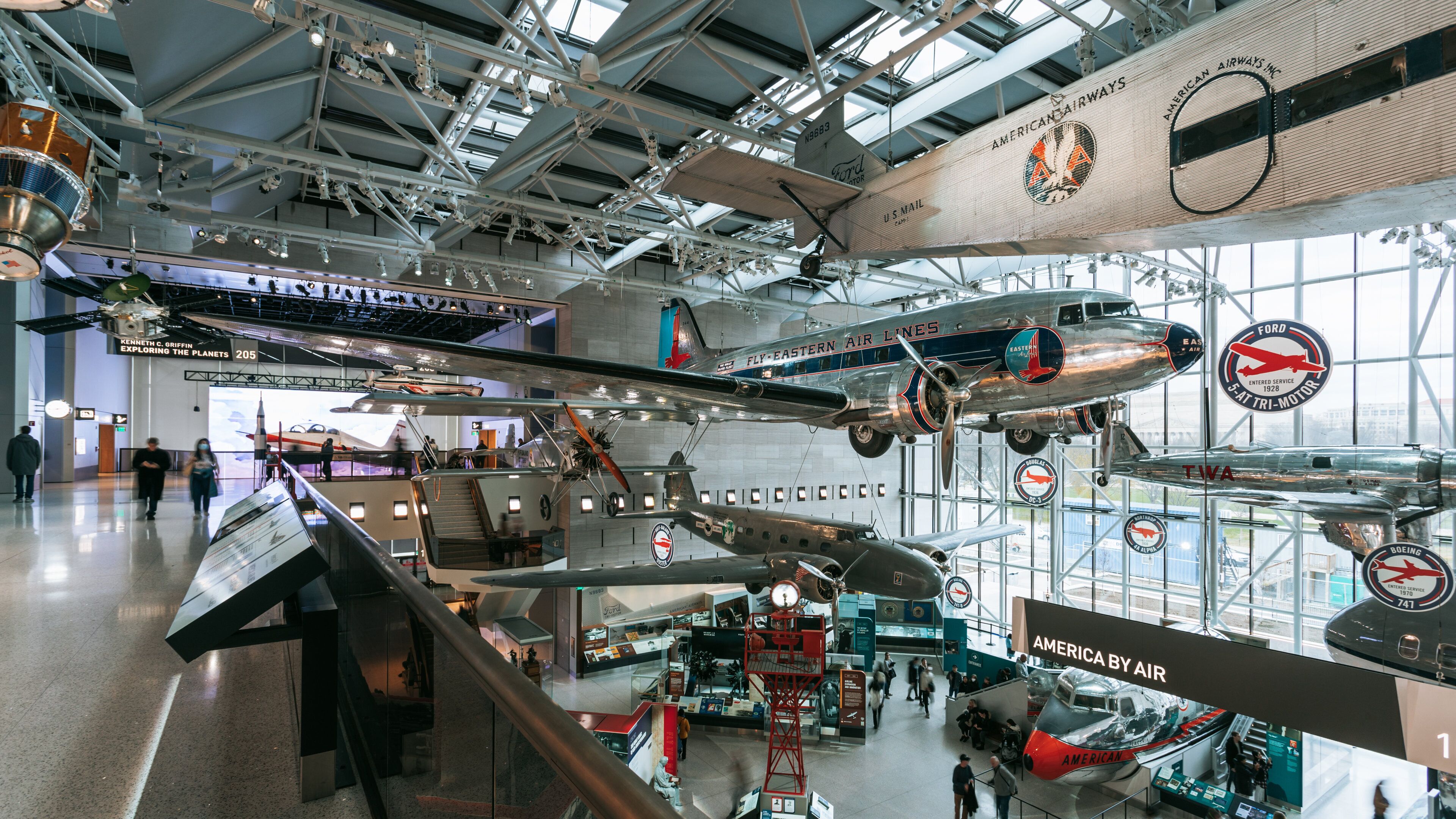 National Air and Space Museum which includes interior views