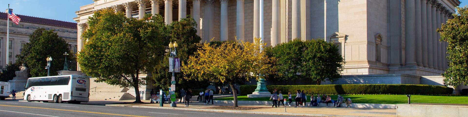 National Archives showing an administrative buidling and heritage architecture
