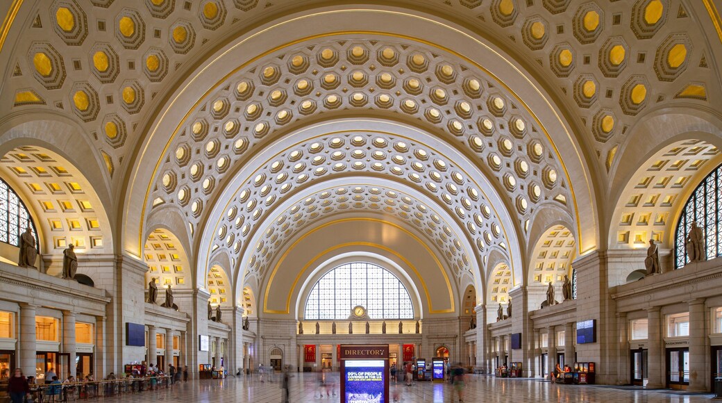 Union Station Shopping Center which includes interior views and heritage elements