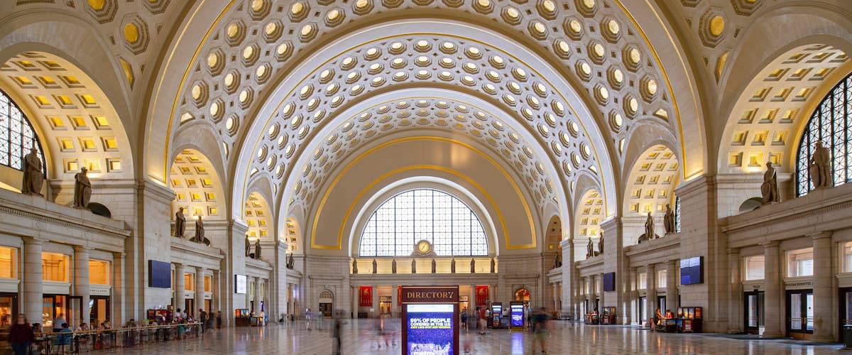 Union Station Shopping Center which includes interior views and heritage elements