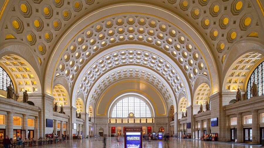 Union Station Shopping Center which includes interior views and heritage elements