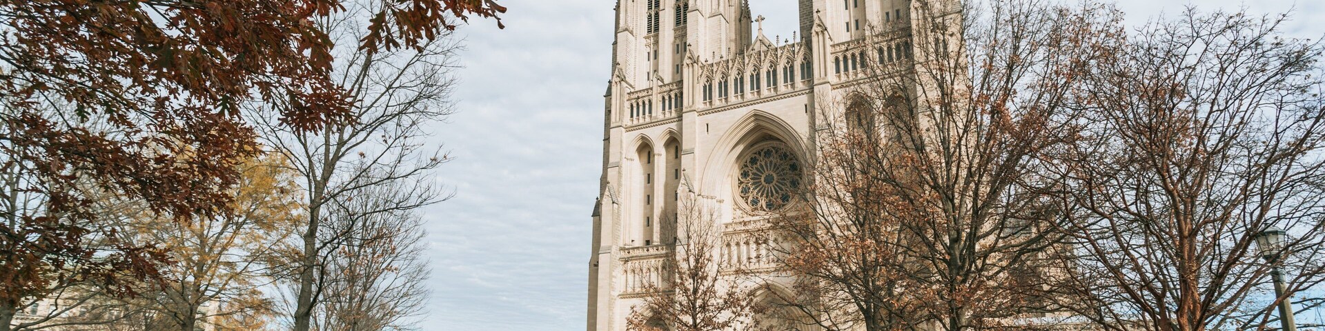 Washington National Cathedral which includes a church or cathedral and heritage architecture