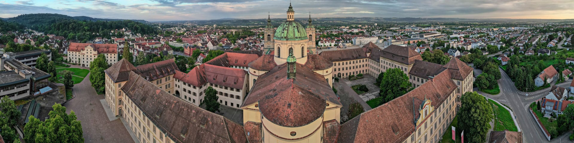 Weingarten, Deutschland: Panorama der Basilika