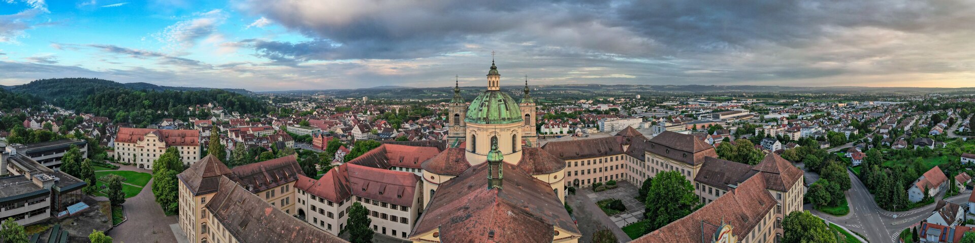 Weingarten, Deutschland: Panorama der Basilika
