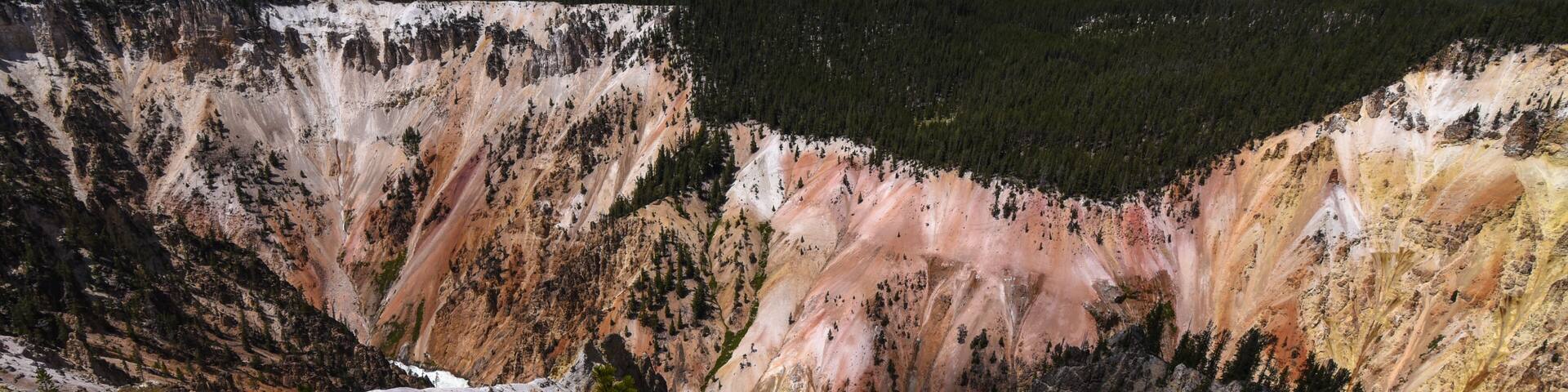 Overlooking the South Rim of the Grand Canyon of the Yellowstone River
