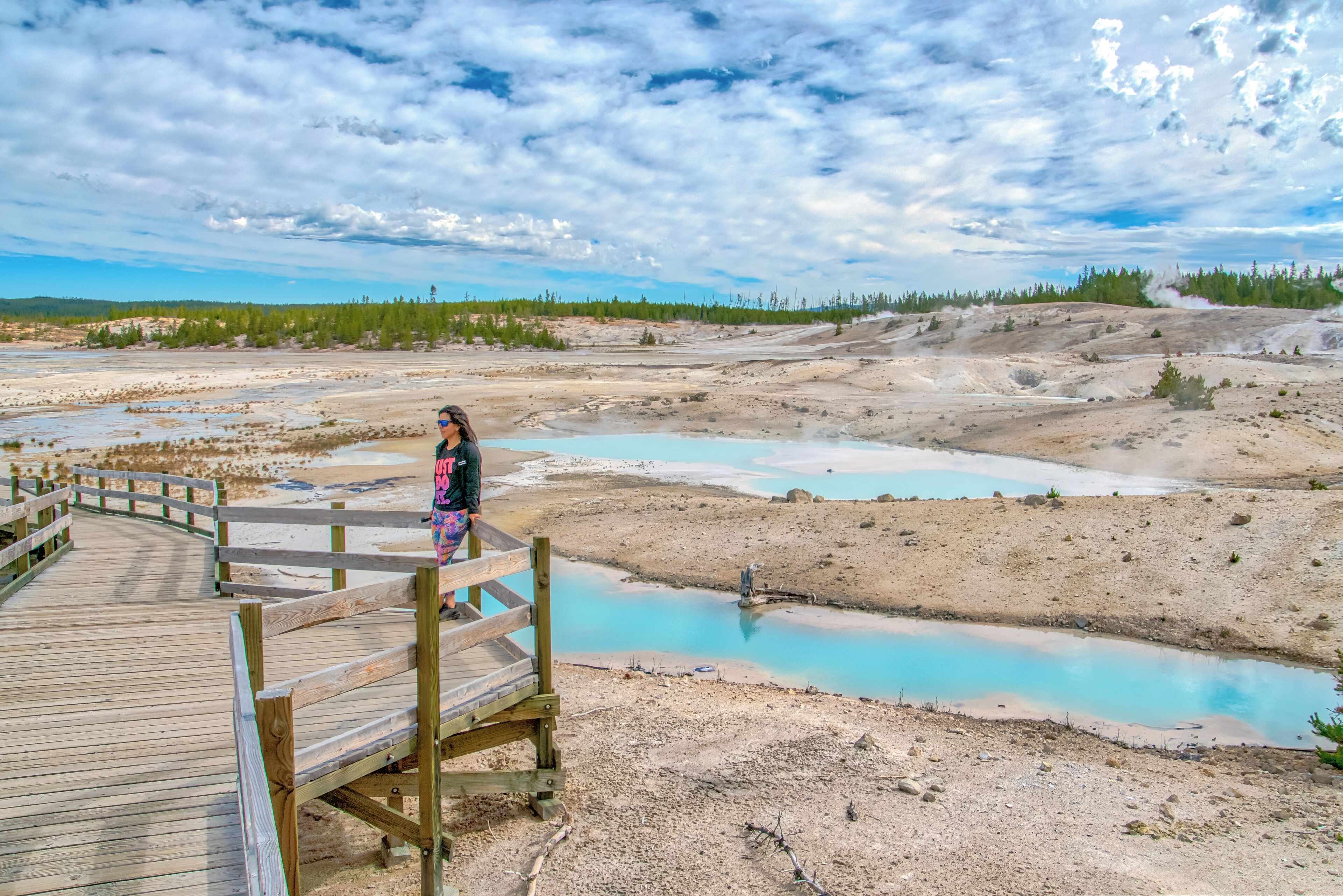 We have fallen in love with this amazing National Park. We have visited over 20 National Parks and this became our favorite one right away. There is so much to see... Everything is so different. This was actually a "quick" stop on our way from the North Entrance to the Yellowstone Lake. 