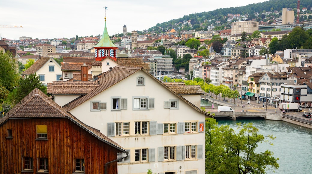 Lindenhof which includes a city, a river or creek and landscape views