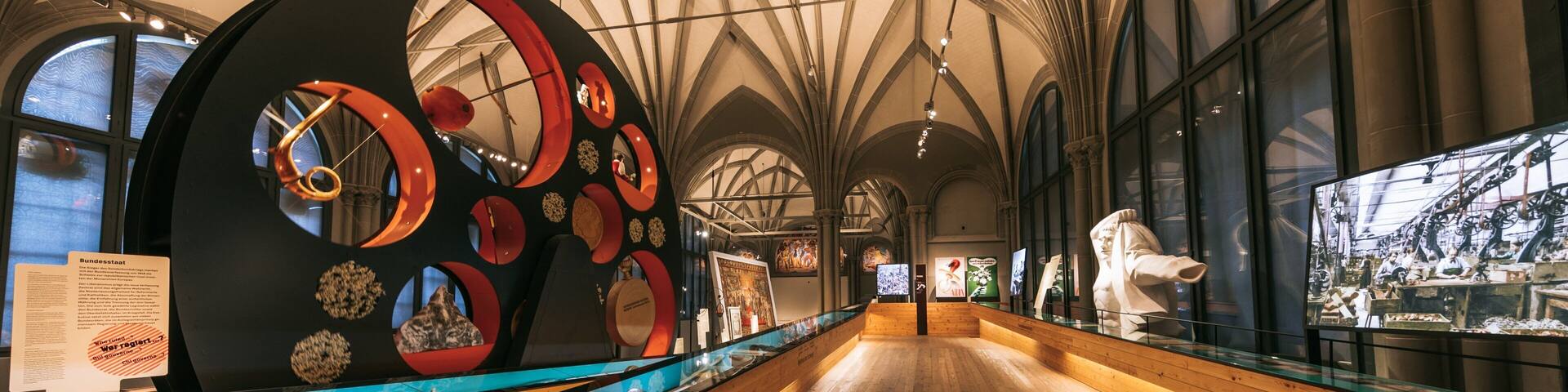 Swiss National Museum showing interior views