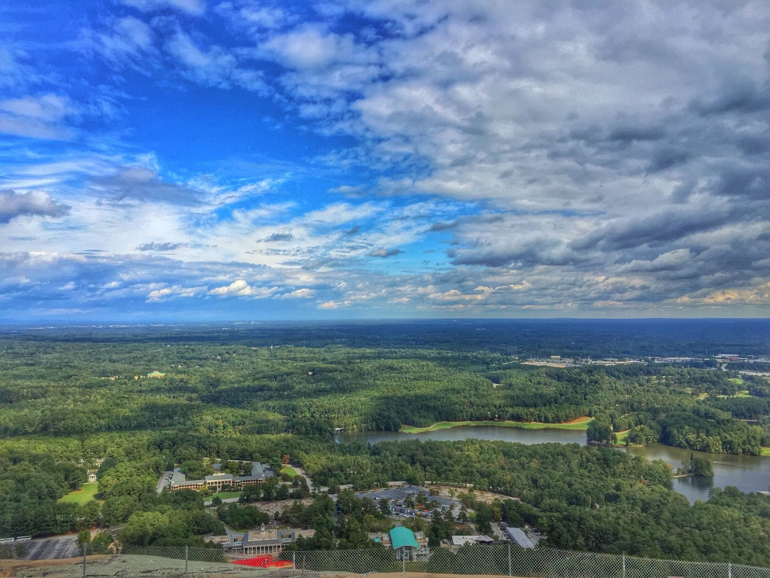 View from the top of Stone Mountain.