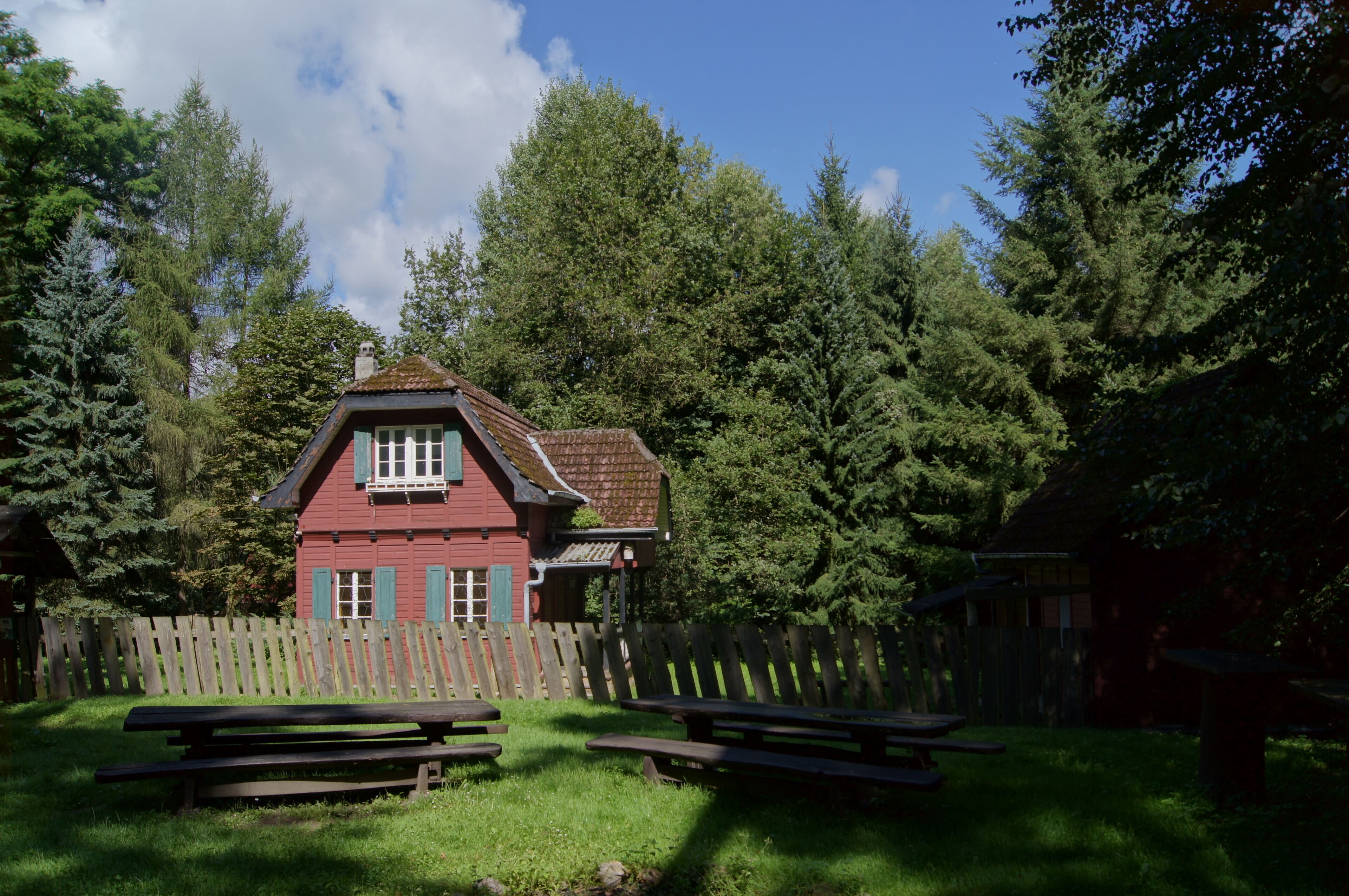 Forestry workers house at forester's lodge Eduardspring in Frankfurt (Oder), Brandenburg, Germany