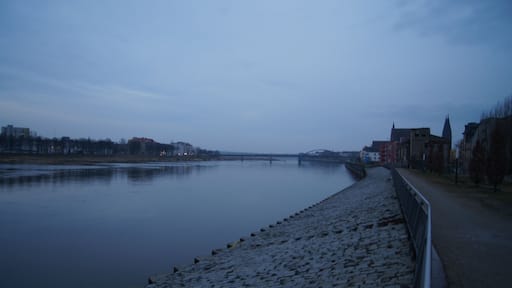 Oderpromenade in Frankfurt (Oder), Brandenburg, Deutschland