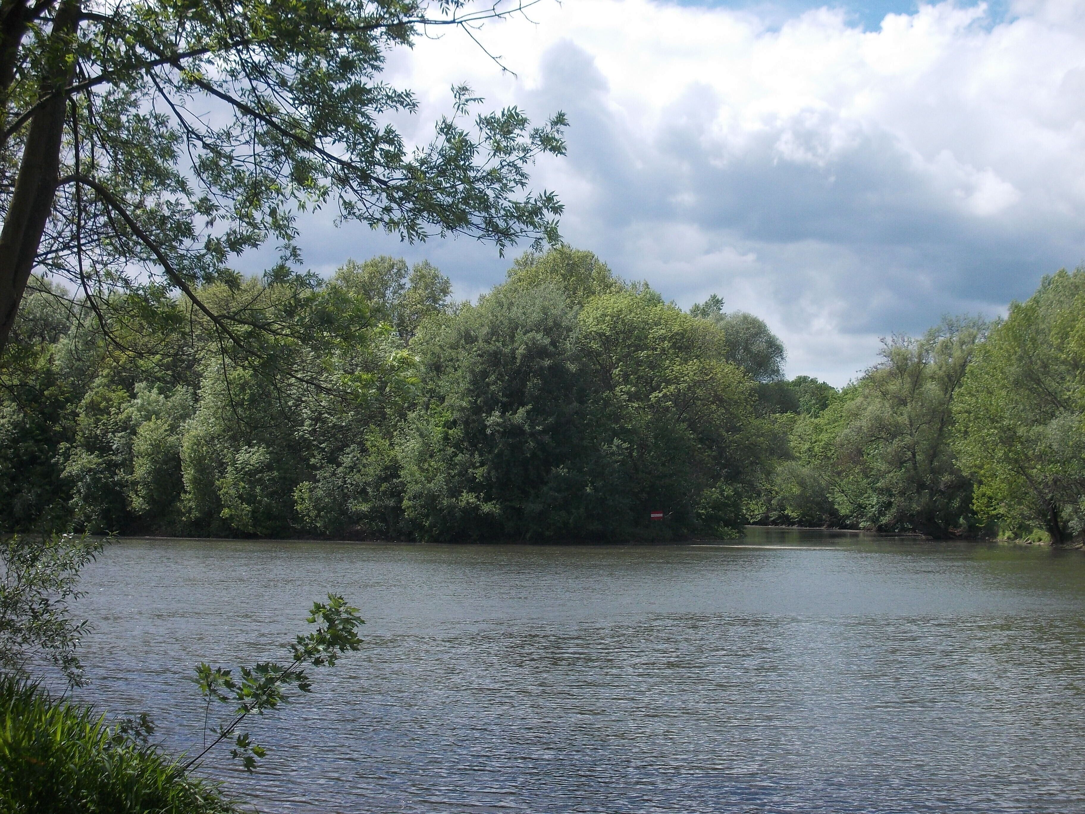 North end of Peissnitz Island (Nature reserve) in Halle (Saale), Saxony-Anhalt