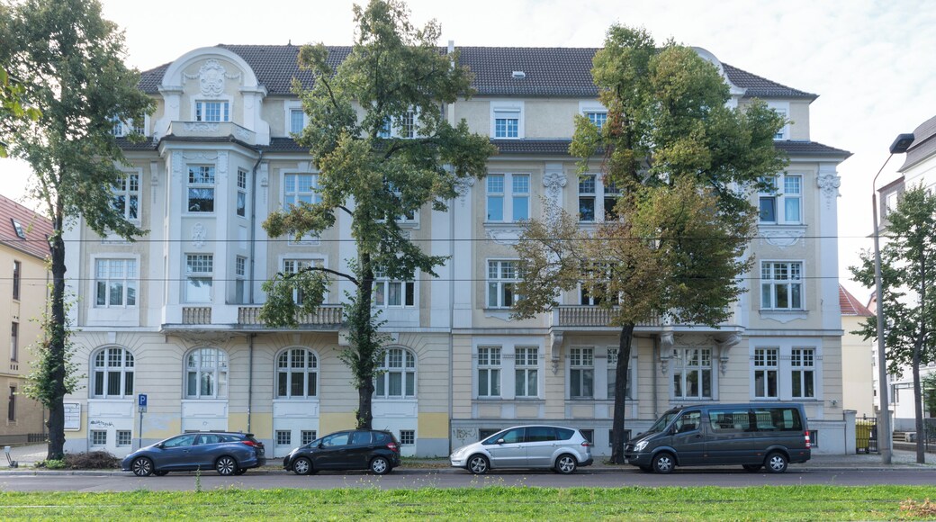 This is a photograph of an architectural monument. It is on the list of cultural monuments of Magdeburg