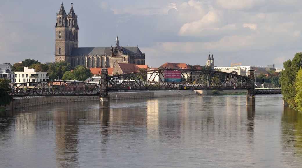 This is a photograph of an architectural monument. It is on the list of cultural monuments of Magdeburg
