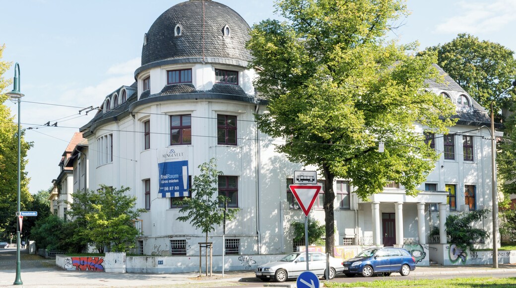 This is a photograph of an architectural monument. It is on the list of cultural monuments of Magdeburg