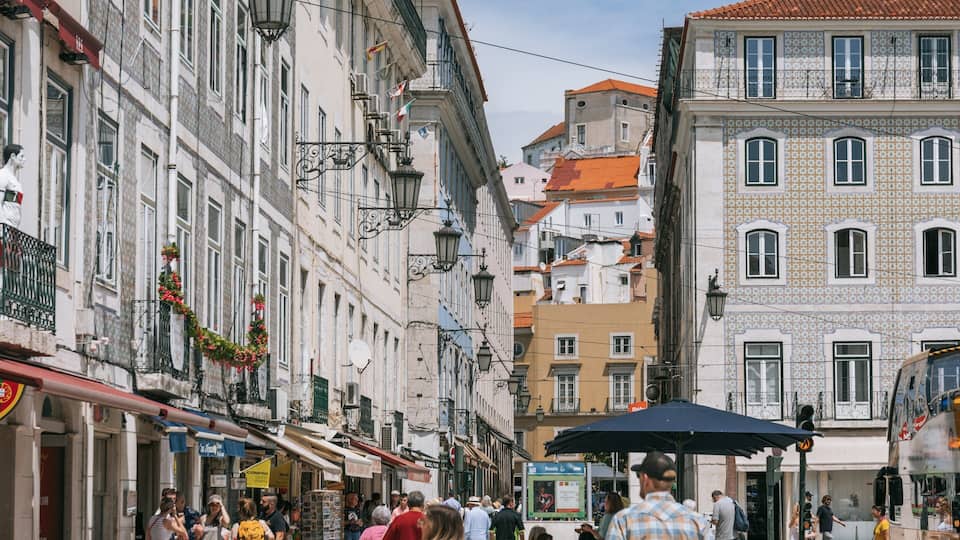 Chiado featuring a city and street scenes
