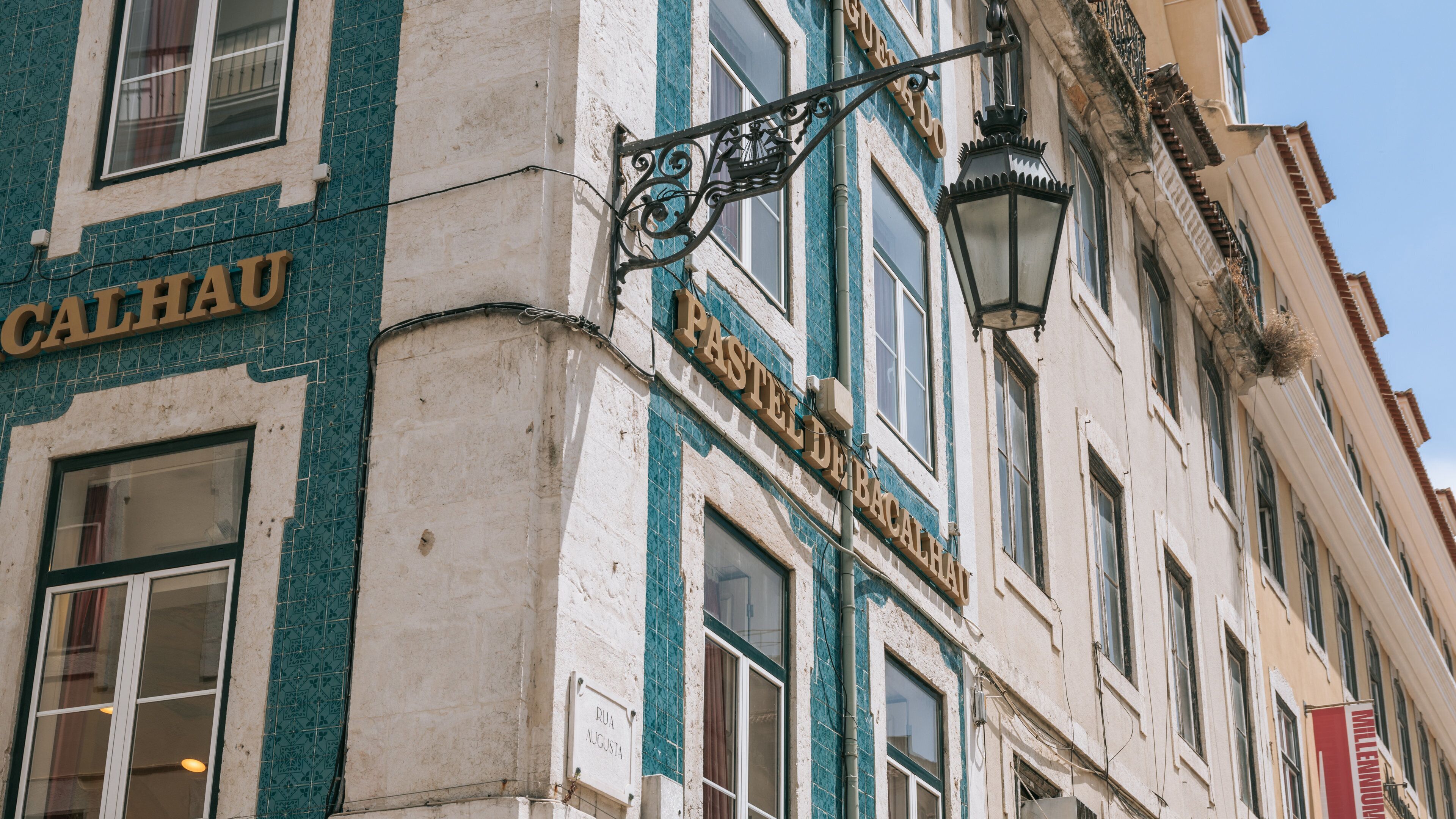 Chiado which includes heritage elements and signage