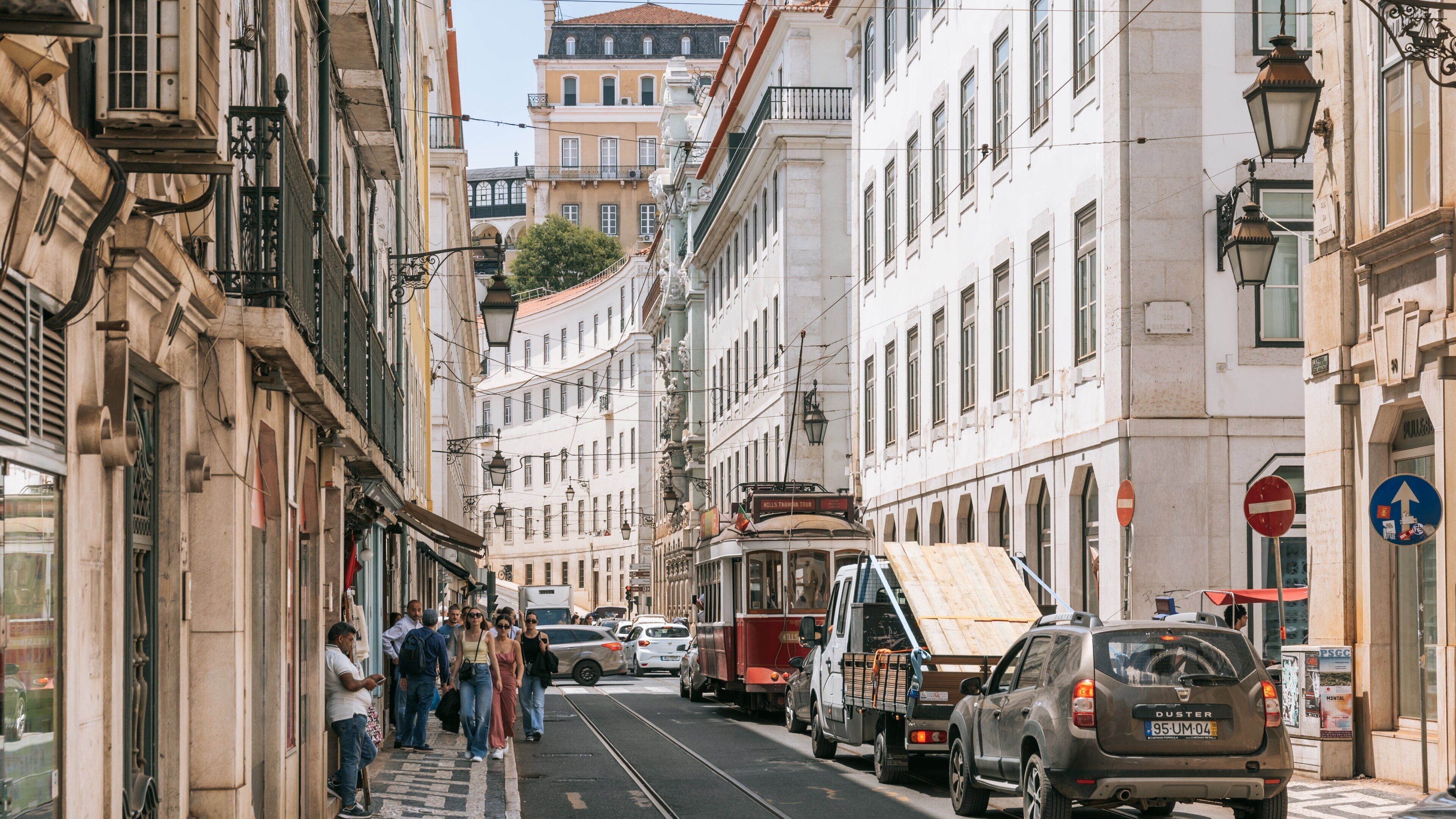 Chiado which includes a city