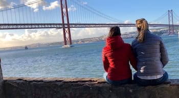 Don’t be afraid to walk a little or go with your car.
It’s a point of view under the Cristo Rei.