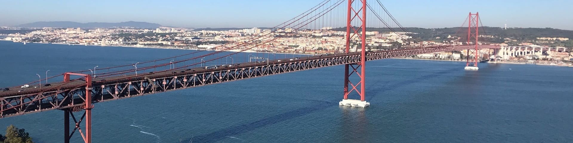 Cristo Rei hill, looking at 25th April Bridge 🌉