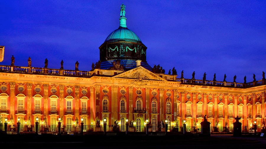 Potsdam featuring a city, heritage architecture and a castle