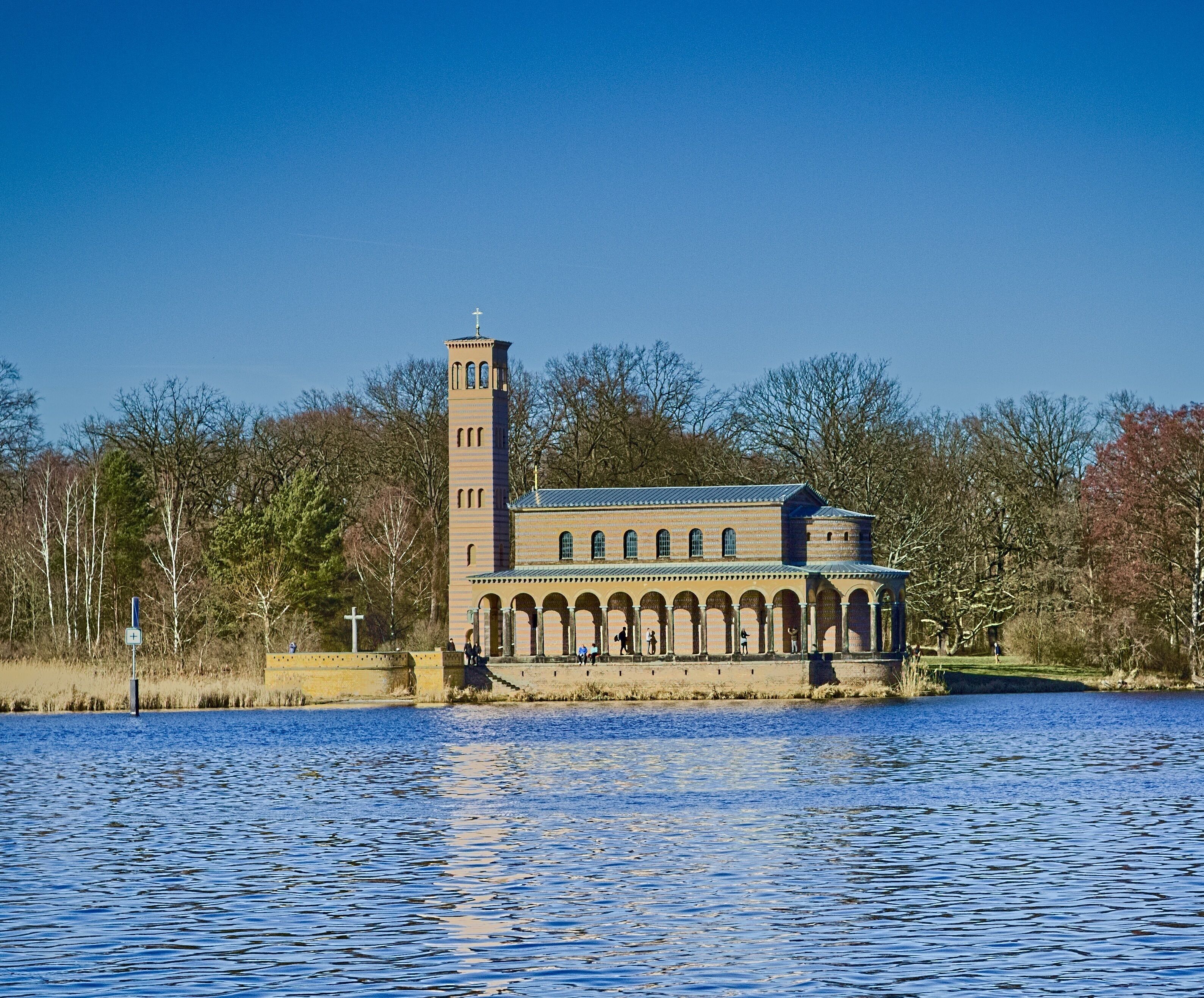 Heiland Kirche at Port of Sacrow - near Potsdam.