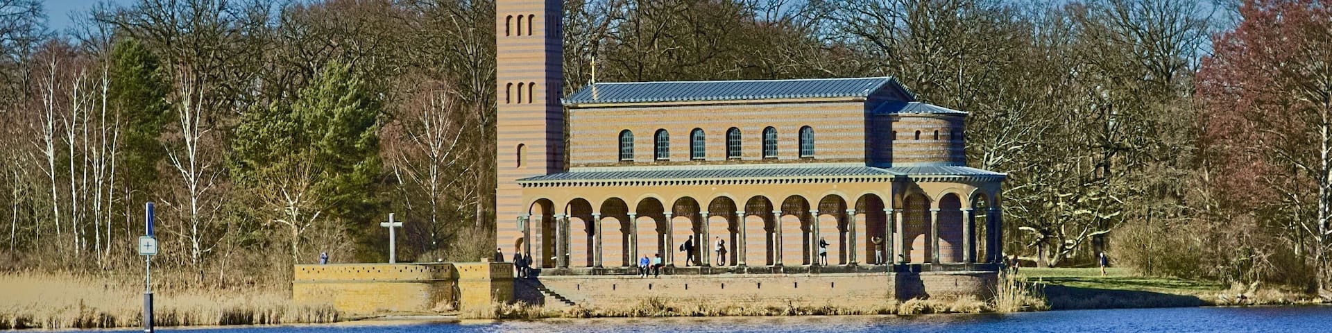 Heiland Kirche at Port of Sacrow - near Potsdam.