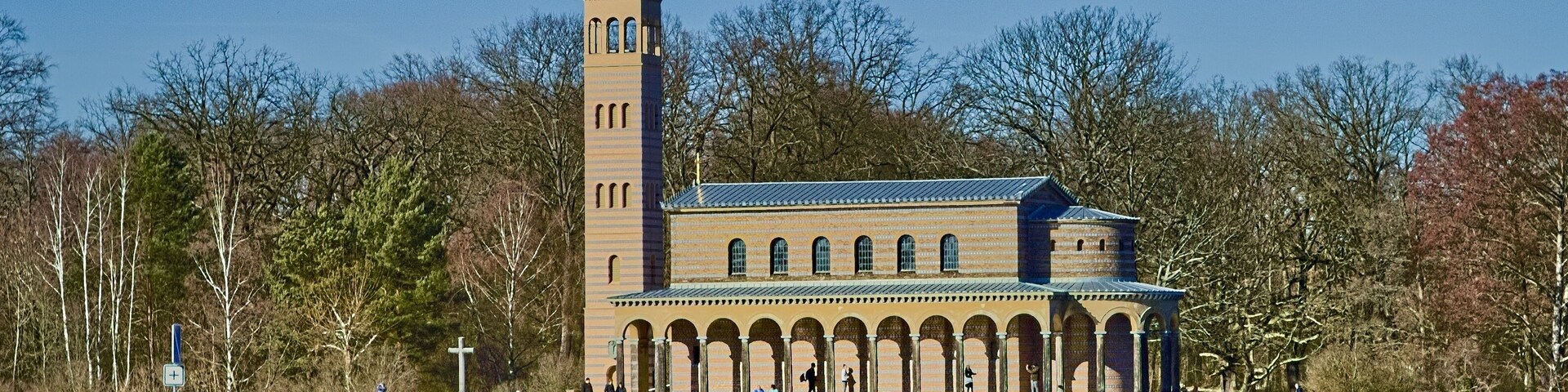 Heiland Kirche at Port of Sacrow - near Potsdam.