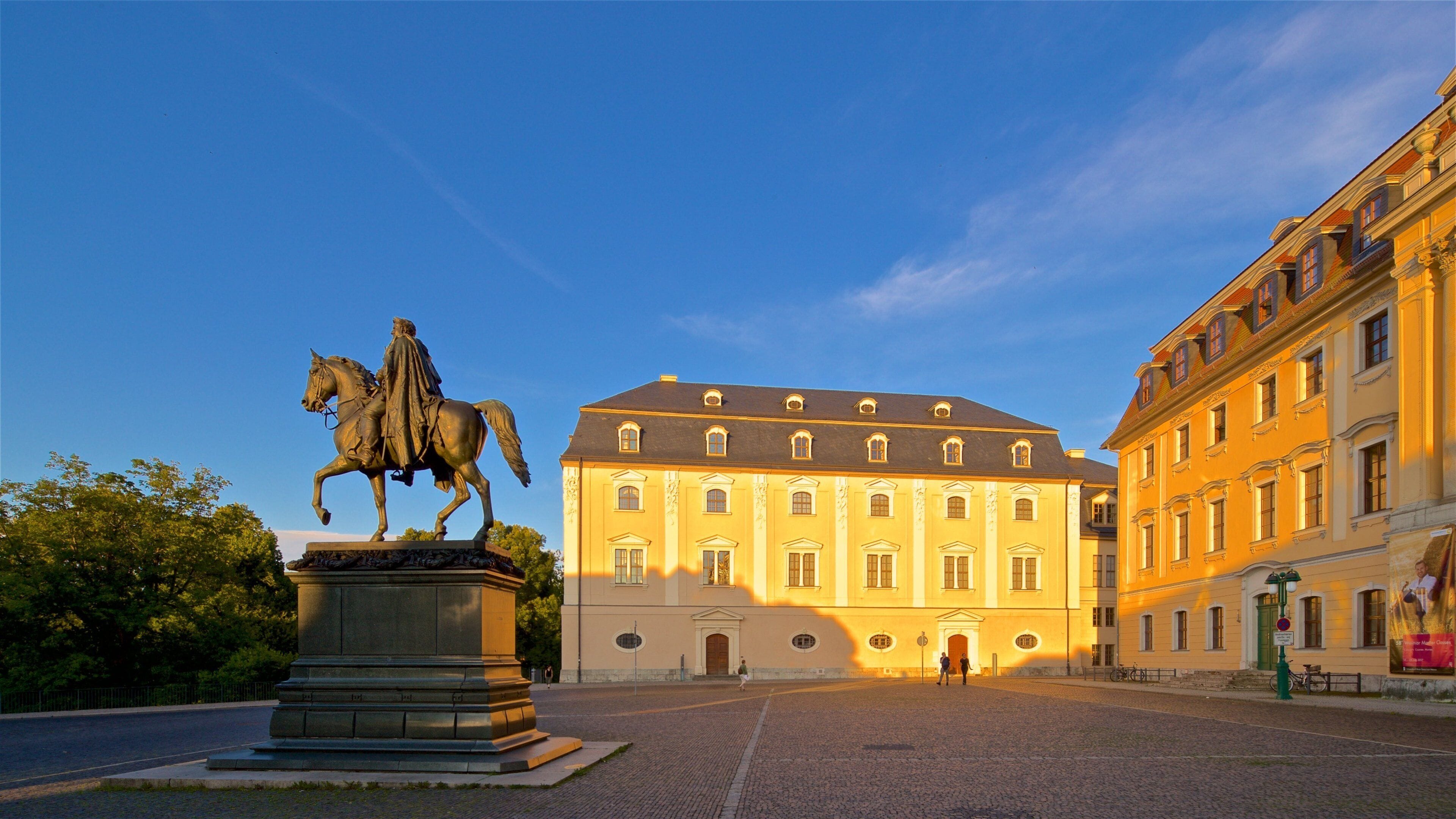 Weimar which includes heritage elements, a statue or sculpture and a square or plaza