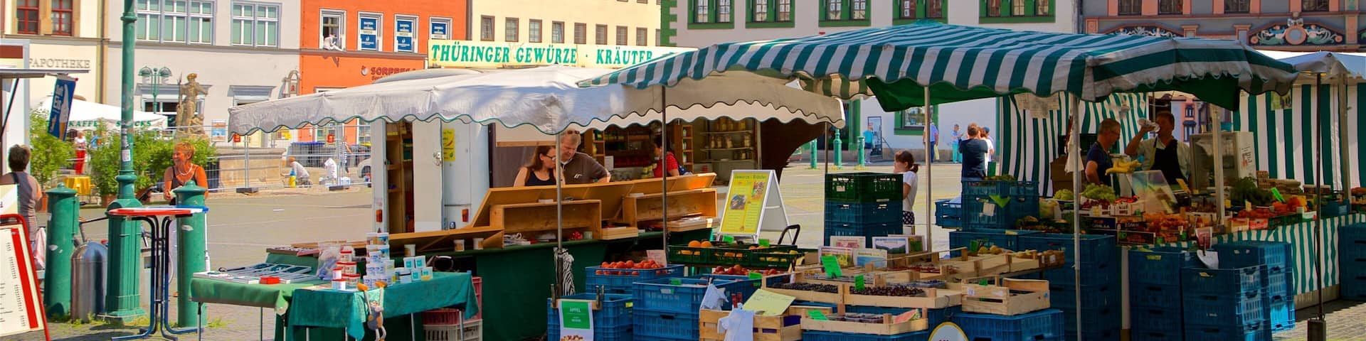 Weimar featuring markets and heritage elements