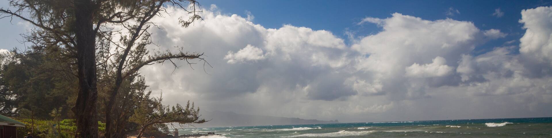 Lower Paia Park featuring general coastal views and a beach