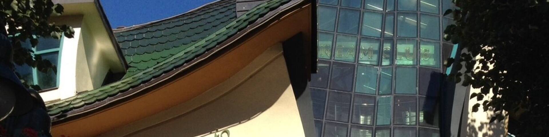 Strange, a little bit Gaudian house in central Sopot, Poland