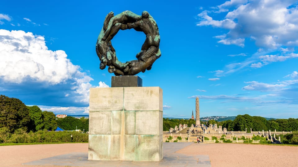 Wheel of Life sculpture in Frogner Park - Oslo (1934); Shutterstock ID 482104360
