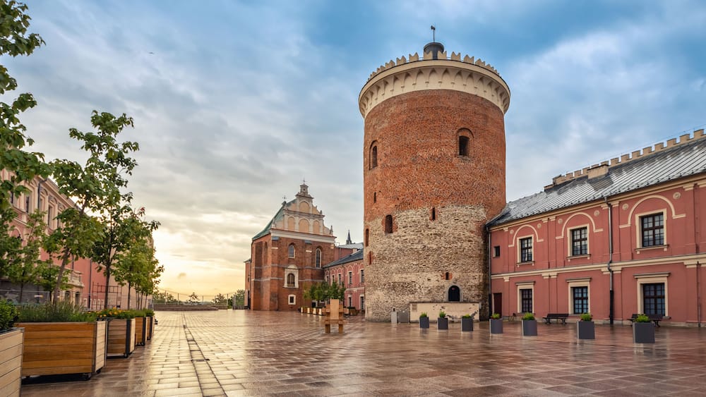 Romanesque castle tower in Lublin, Poland
