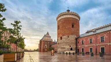 Romanesque castle tower in Lublin, Poland