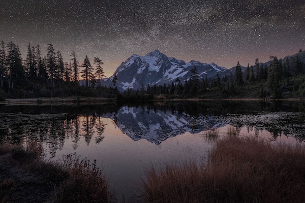 Mt. Shuksan under the Milky Way, this place is AWESOME!
